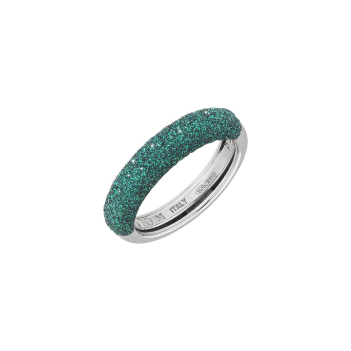 Anello Donna Pesavento Argento 925 Polvere Di Sogni Verde Foresta Nera WPSCA060/M