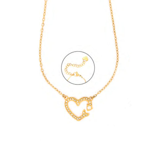 Collana Donna 4US Cesare Paciotti Acciaio Cuore Zirconi 4UCL8122W