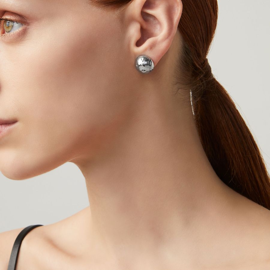 Orecchini Donna Giovanni Raspini Argento Bianco 925 Palline Bowl 10584