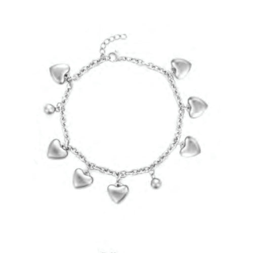 Bracciale Donna 4US Cesare Paciotti Acciaio Cuori 4UBR8097W