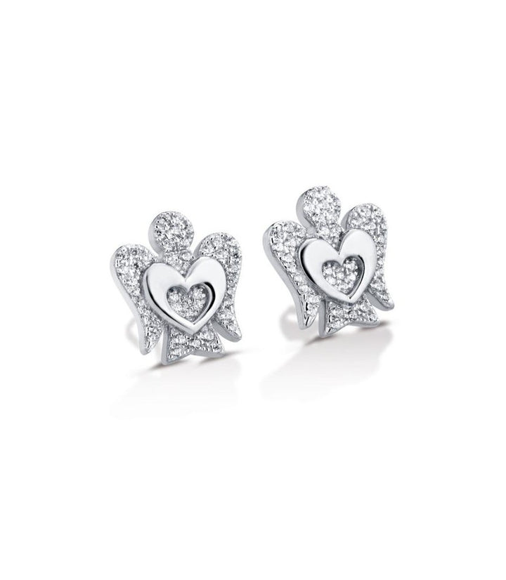Orecchini Donna Roberto Giannotti Argento 925 Angelo Zirconi Cuori GIA332B