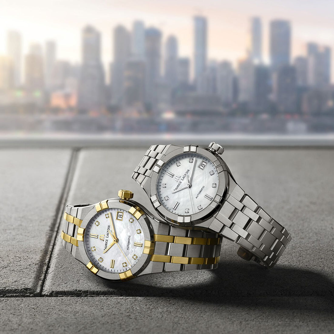 Orologio Donna Maurice Lacroix Aikon Automatico Madreperla Diamanti AI6006-SS002-170-1