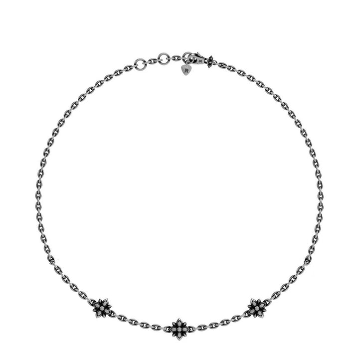 Bracciale Unisex John Richmond Giglio Fiore Bronzo Argentato JRSB01BW