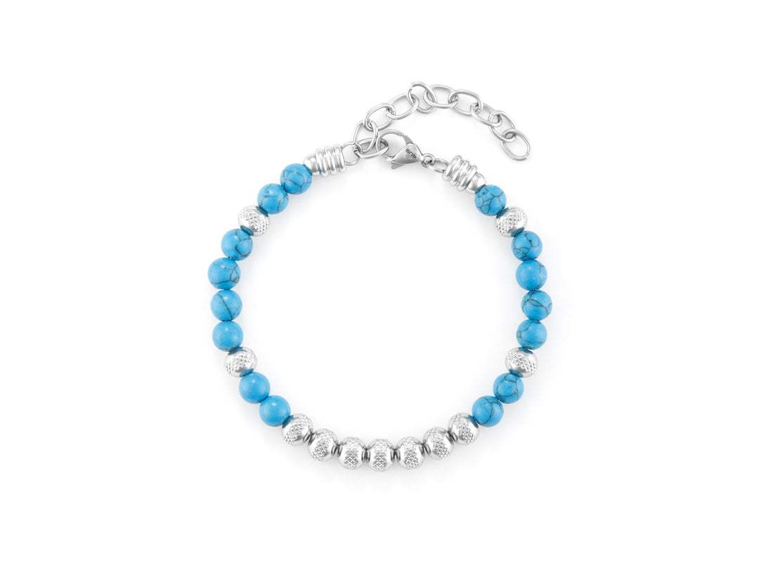 Bracciale Uomo Acciaio dorato 4US Cesare Paciotti Lapis Blu 4UBR6750