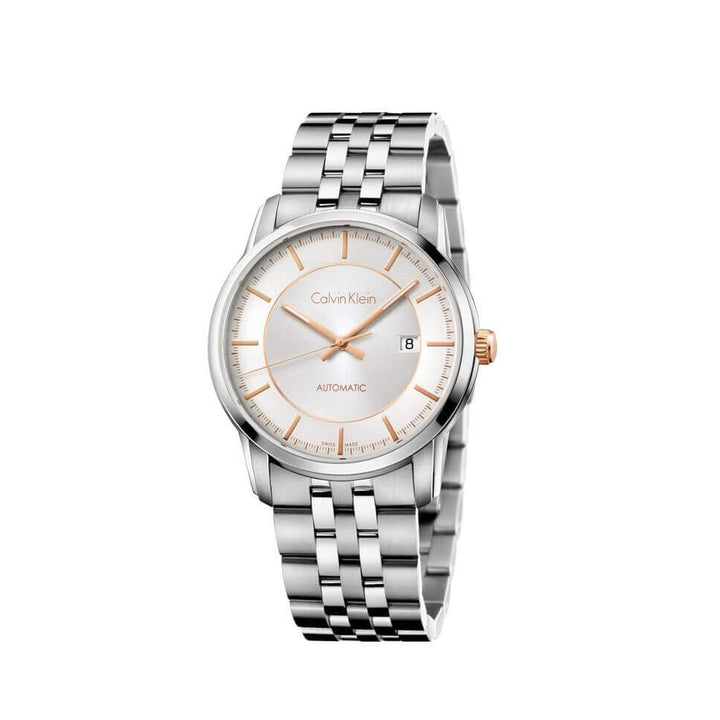 Orologio Uomo Acciaio Calvin Klein Automatico Solo Tempo Blu City Swiss Made