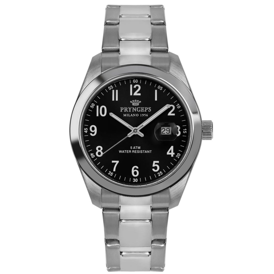 Orologio Uomo Pryngeps Quarzo Data Classic Acciaio A1034 N NERO