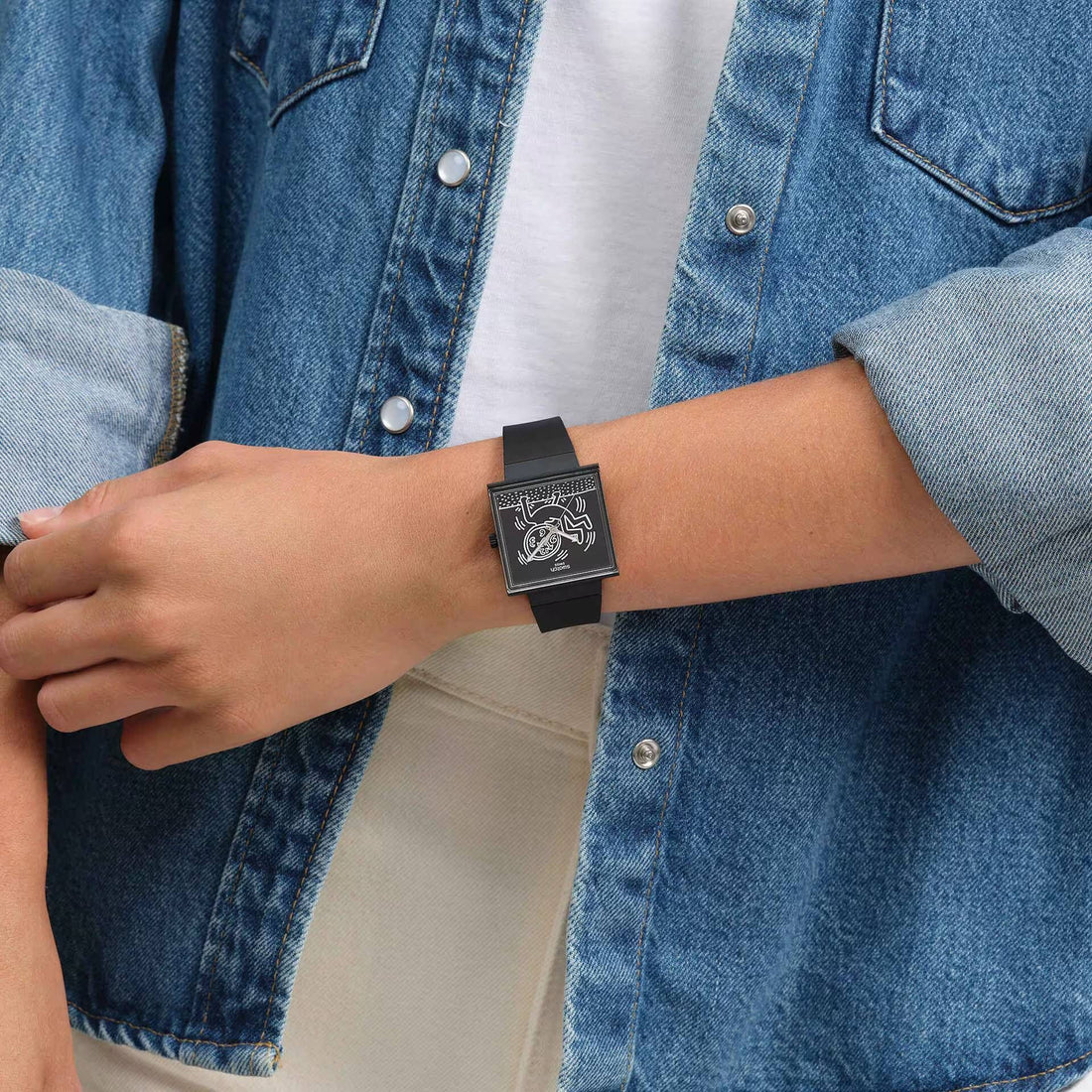 Orologio Unisex Swatch What IF BREAKS LOOSE Cassa Quadrata SO34Z103