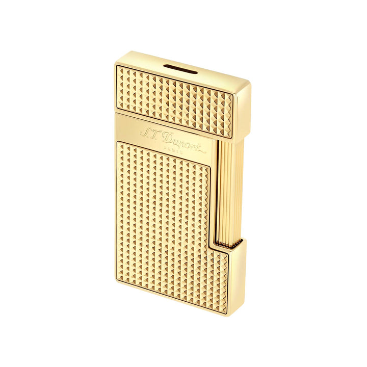 Accendino Unisex Dupont Slimmy Acciaio Dorato Testa Di Diamante 028009