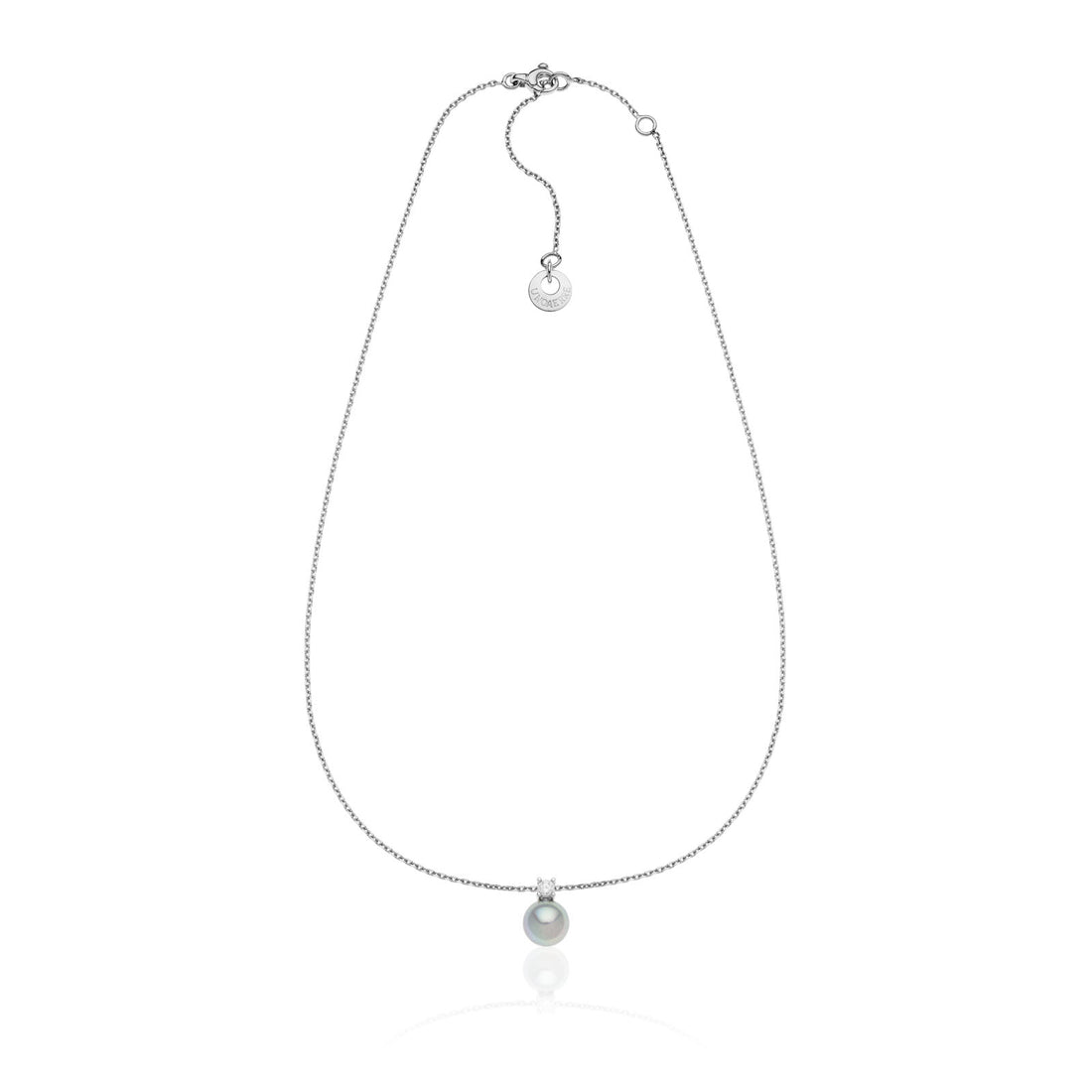 Collana Donna Unoaerre Argento 925 con perla grigia 557204