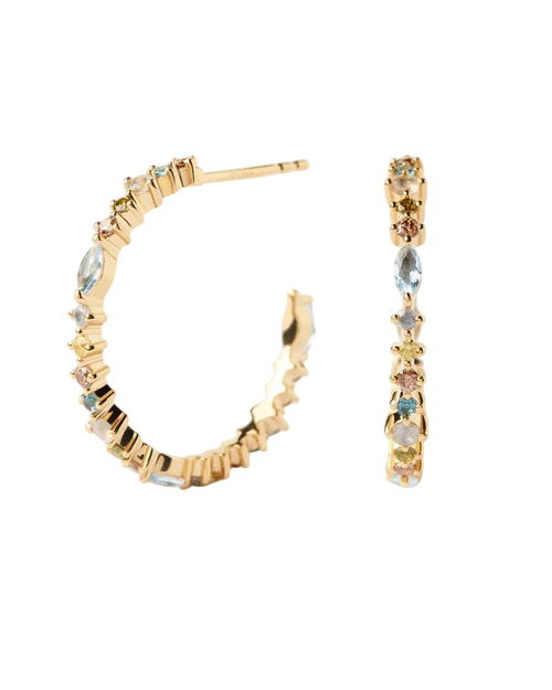 Orecchini Donna PDPaola Argento Dorata 925 CerchiA AR01-C78-U