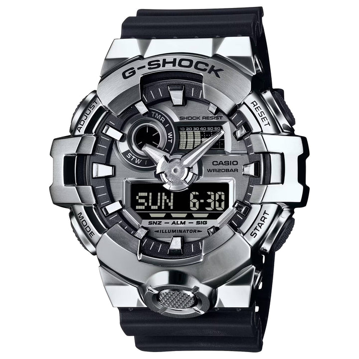 Orologio Uomo Casio G-SHOCK Acciaio Lucido Nero GM-700-1AER