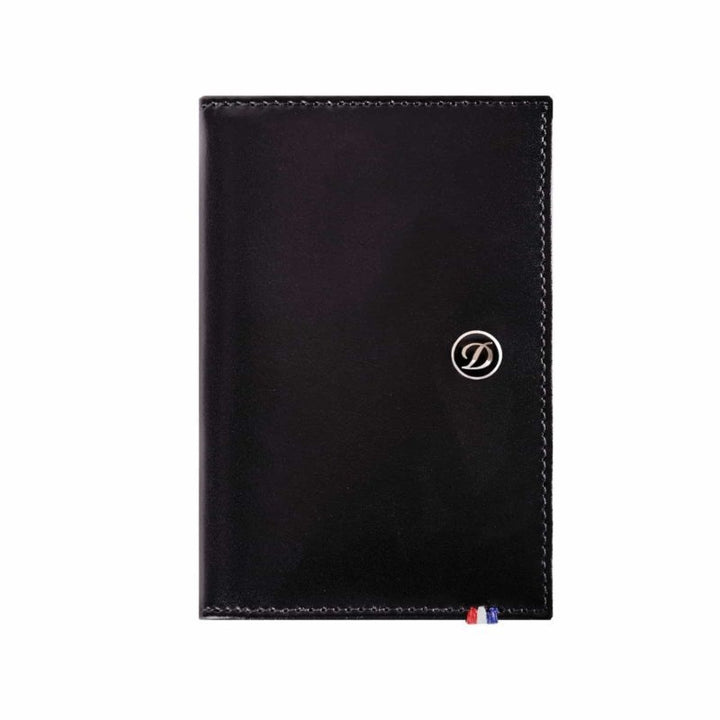Porta Carte Portafoglio Uomo Dupont Pelle Nero Logato Carte di Credito 180013