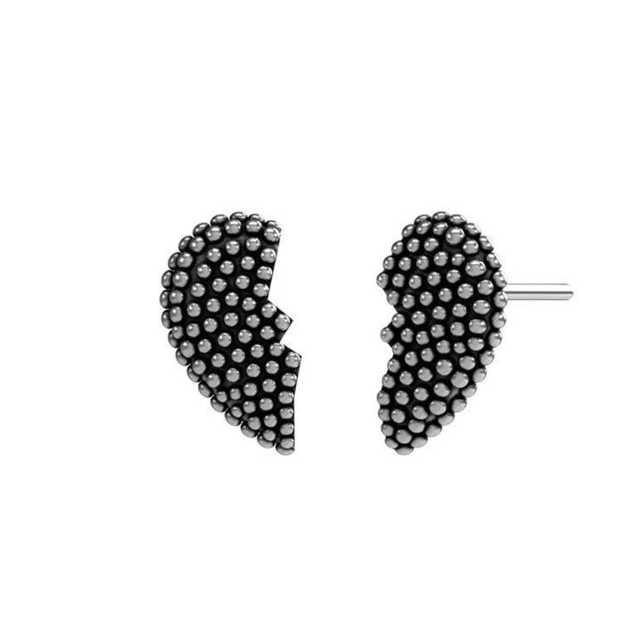 Orecchini John Richmond Cuore Spezzato Bronzo Argentato JRBE01BW