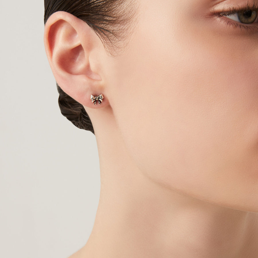 Orecchini Donna Giovanni Raspini Argento Bianco 925 Fiocco 11807