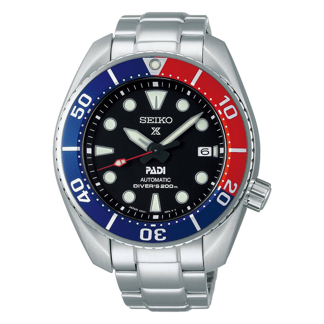 Orologio Uomo Seiko Prospex PADI Automatico Premium Acciaio Data Pepsi SPB181J1