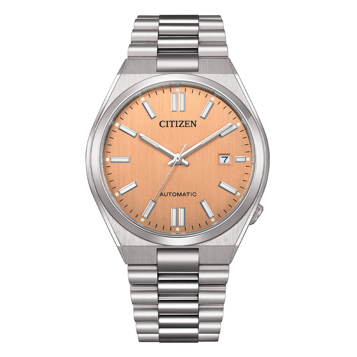 Orologio Unisex Citizen Tsuyosa Automatico Rosa Pesca Maglia President NJ0159-86Z