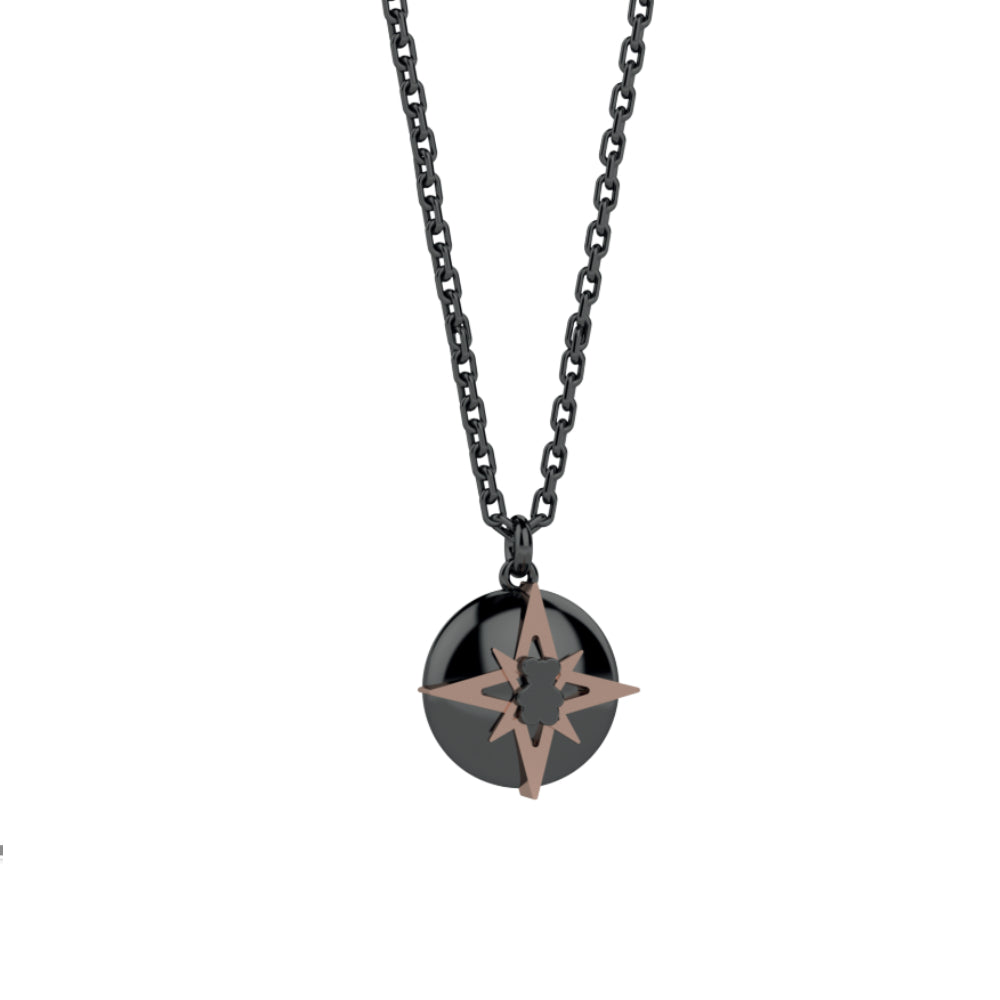 Collana Uomo Nanan Portami Con Te Argento 925 Rosa Dei Venti PNAN0014