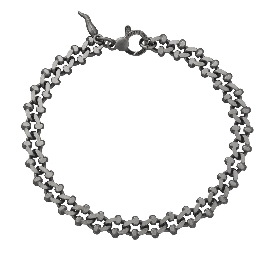 Bracciale Uomo Giovanni Raspini Argento 925 Catena  brunita 12397L