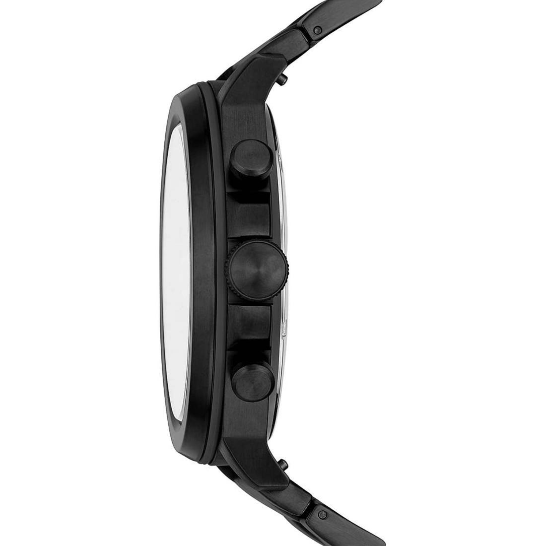 Orologio Uomo Acciaio Fossil Cronografo Quarzo Nero Data 45 mm 5 ATM FS5754