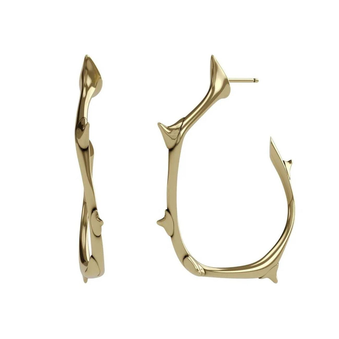 Orecchini John Richmond Cerchio Semiaperto Bronzo Dorato JRTE05BY