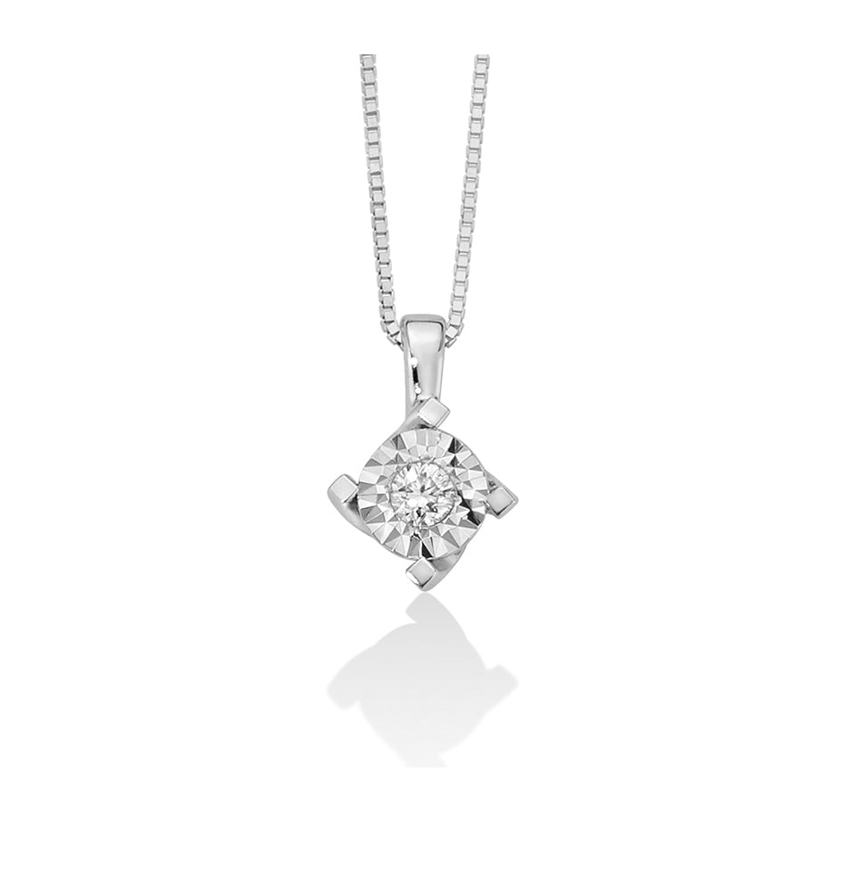 Collana Donna Miluna Punto Luce ORO 750 con  diamanti CLD4075