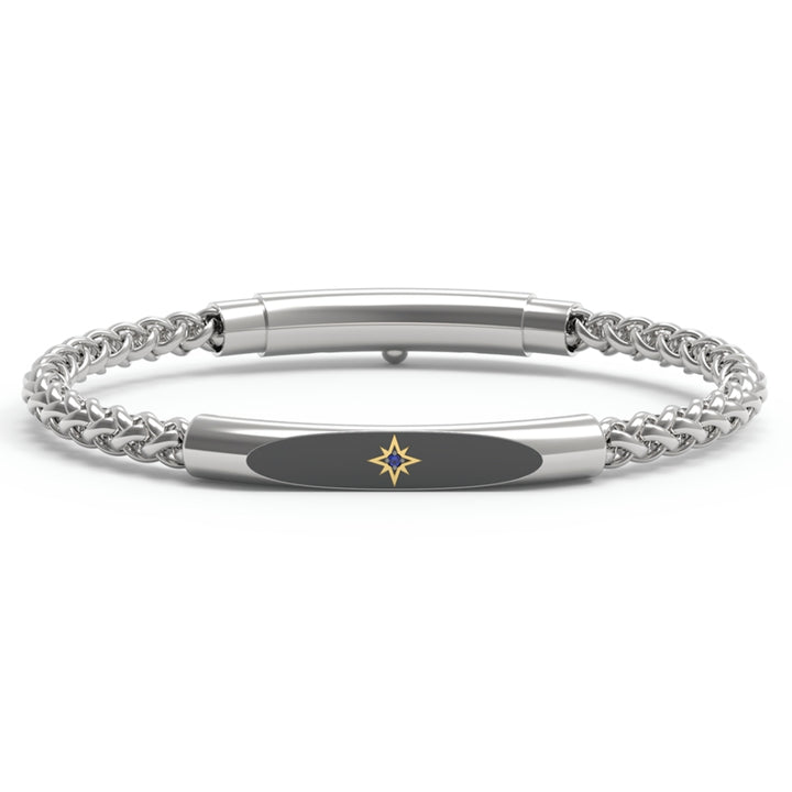 Bracciale 4US Cesare Paciotti Acciaio Rosa Dei Venti Oro 18 KT 4UBR7668