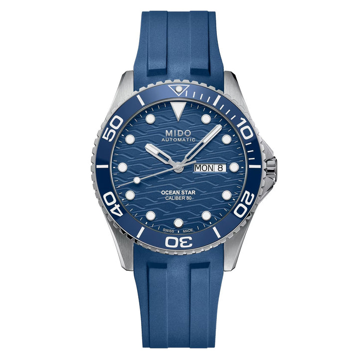 Orologio Uomo Mido Automatico Ocean Star 200C Doppia Data Blu M0424301704100