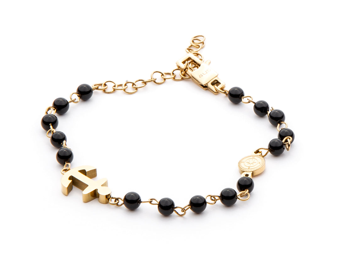 Bracciale Uomo 4US Cesare Paciotti Acciaio Con Finitura Dorata 4UBR4460