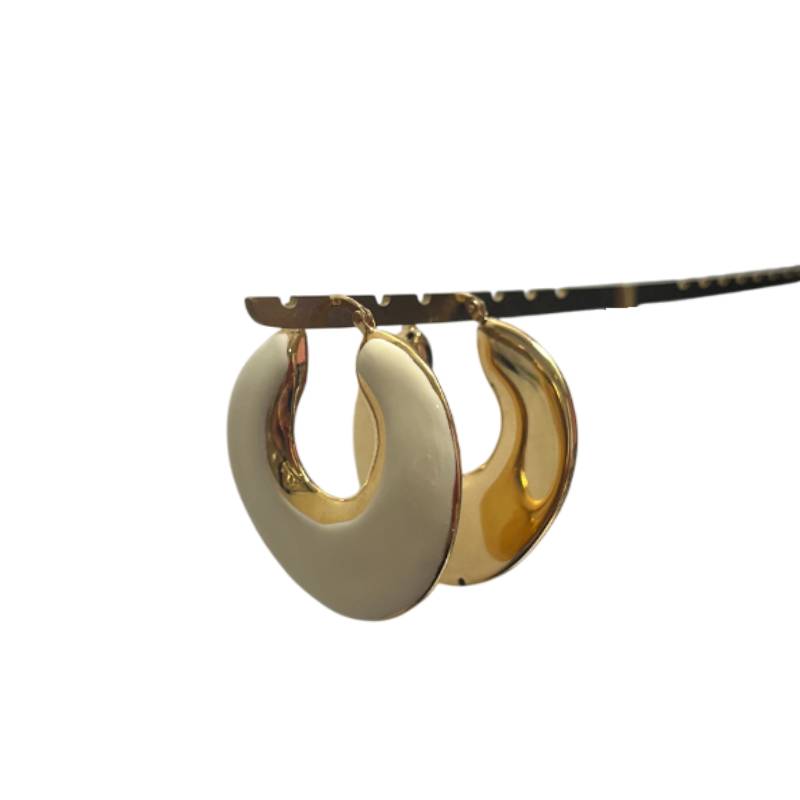 Orecchini Donna Le Gioie di Mavi Argento Smalto Beige ORE16/G51