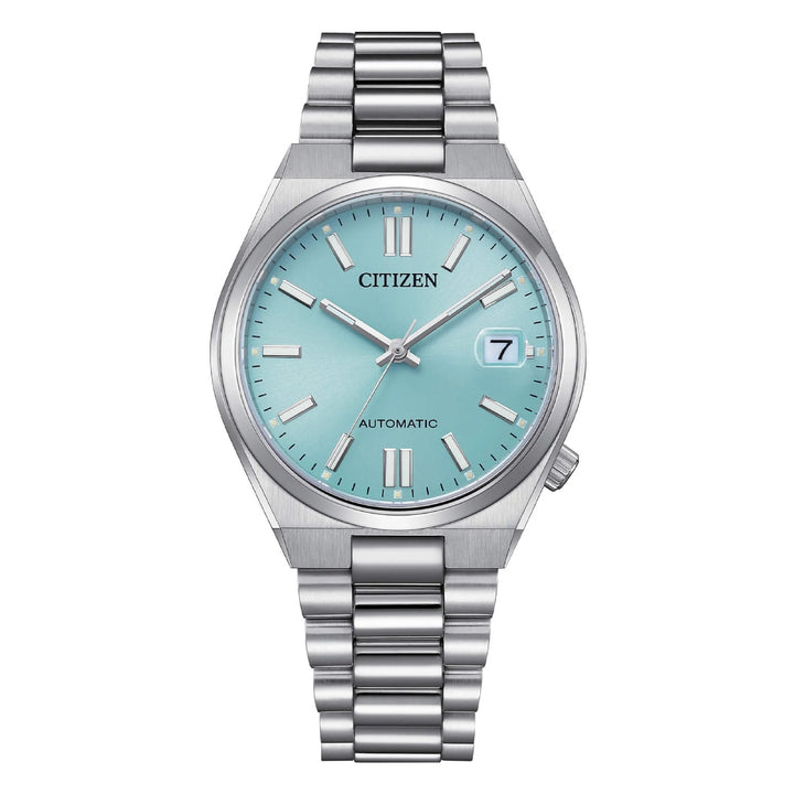 Orologio Unisex Citizen Tsuyosa Turchese Automatico Maglia President NJ0200-50L