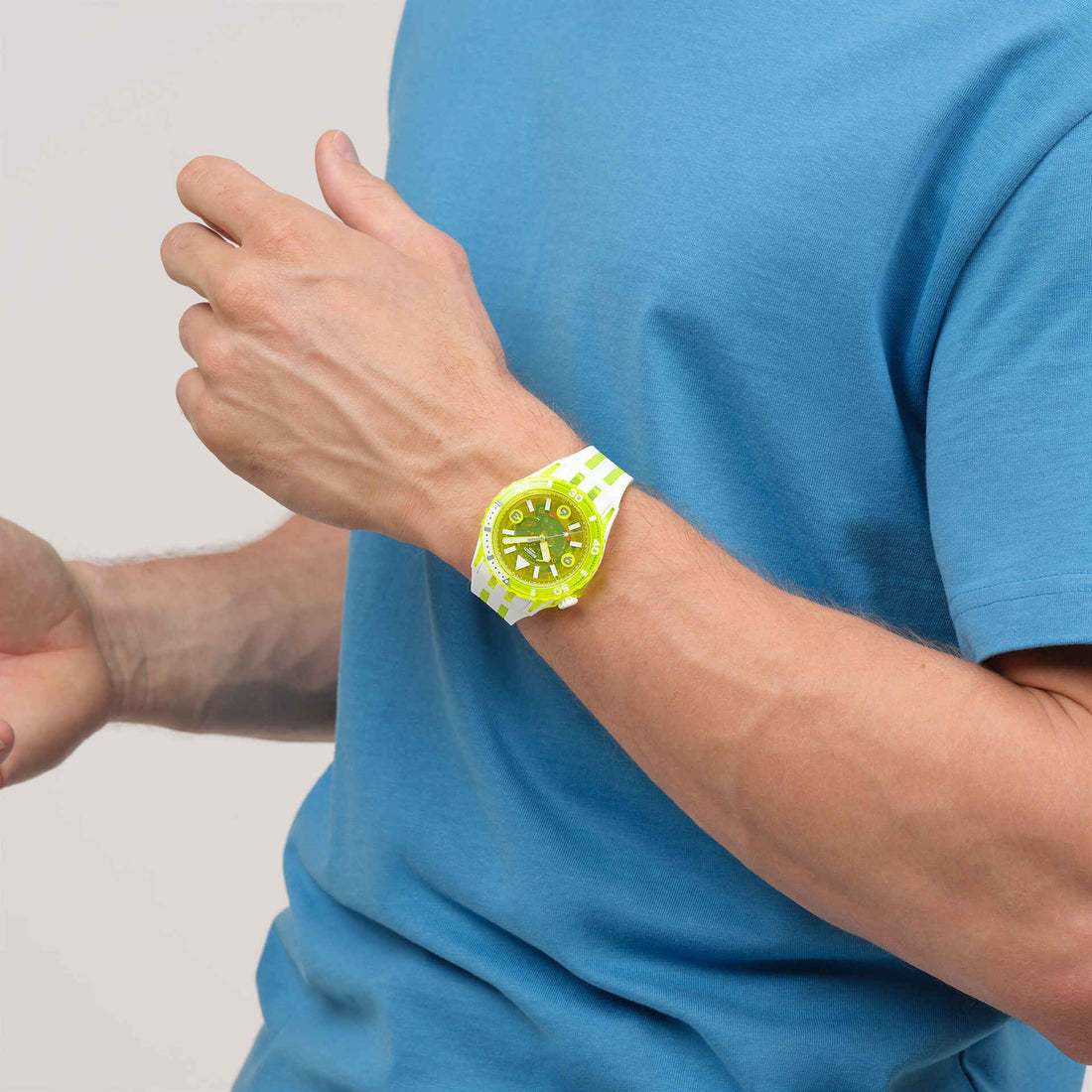 Orologio Unisex Swatch SCUBAQUA EGG YOLK Neon SSCU09J100