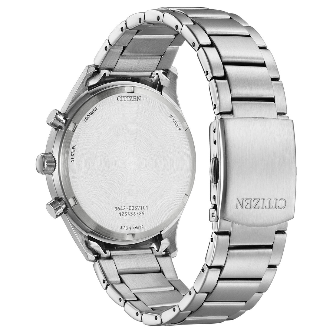 Orologio Uomo Citizen Eco Drive Cronografo Classic Data Acciaio Bianco CA7028-81A