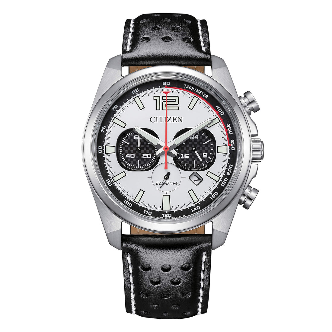 Orologio Uomo Citizen Blu Pilot Eco-Drive Cronografo Acciaio Data CA4640-09A
