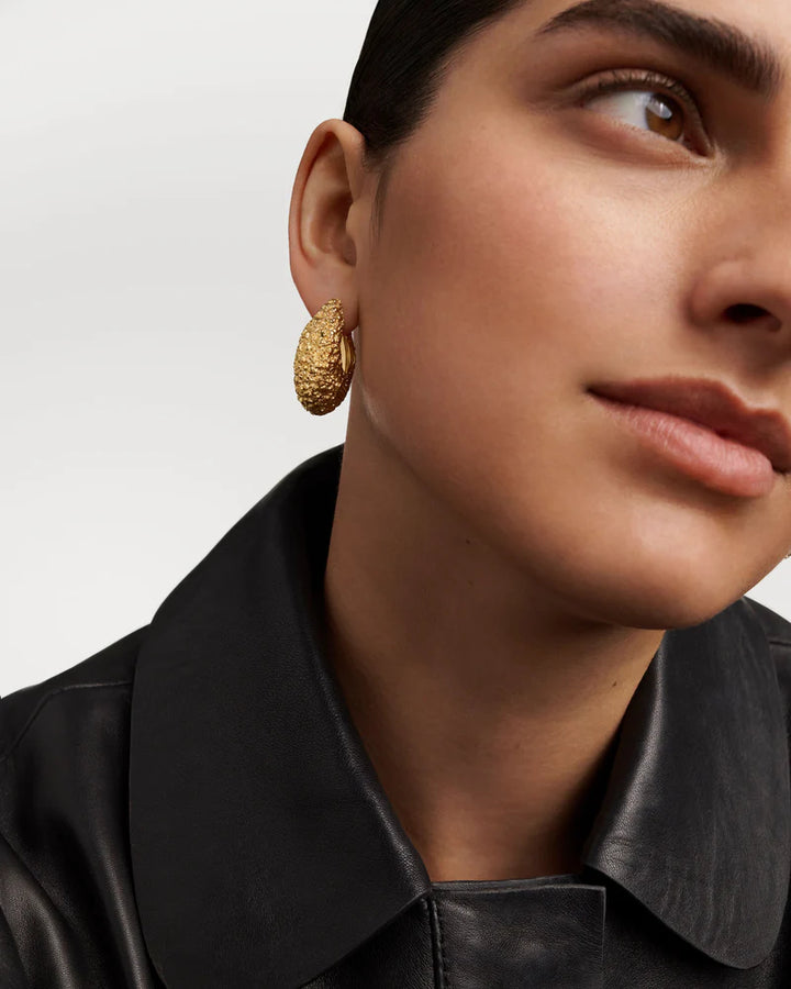 Orecchini Donna PDPaola Argento Dorato Texture Marina AR01-B85-U