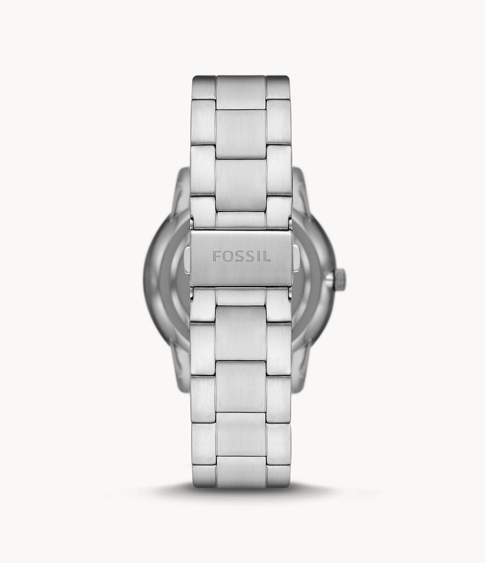 Orologio Fossil Uomo Acciaio Quarzo Multifunzione Fasi Lunari Blu FS5907