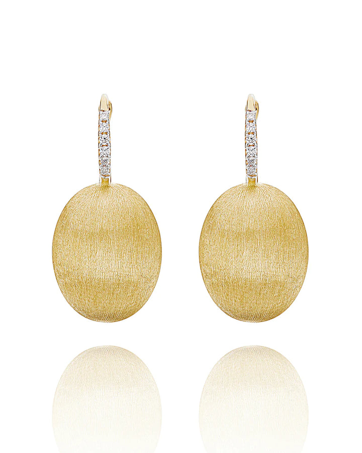 Orecchini Donna Nanis Oro Giallo 18 KT Pendenti Diamanti Ciliegine OS15-583-GG-IN