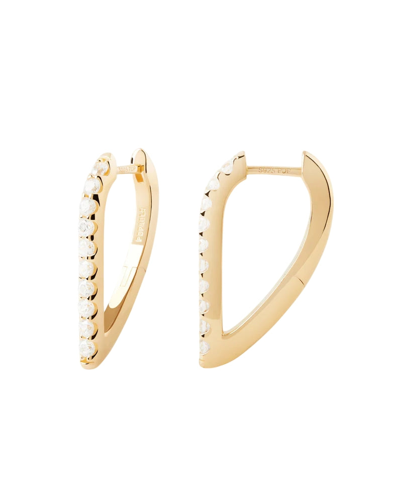 Orecchini Donna PDPaola Argento Dorata 925 Cerchi AR01-G27-U