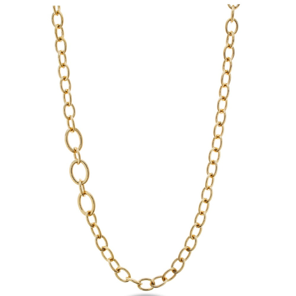 Collana Donna Liu Jo Acciaio Dorato Catena Ovale LJ2327