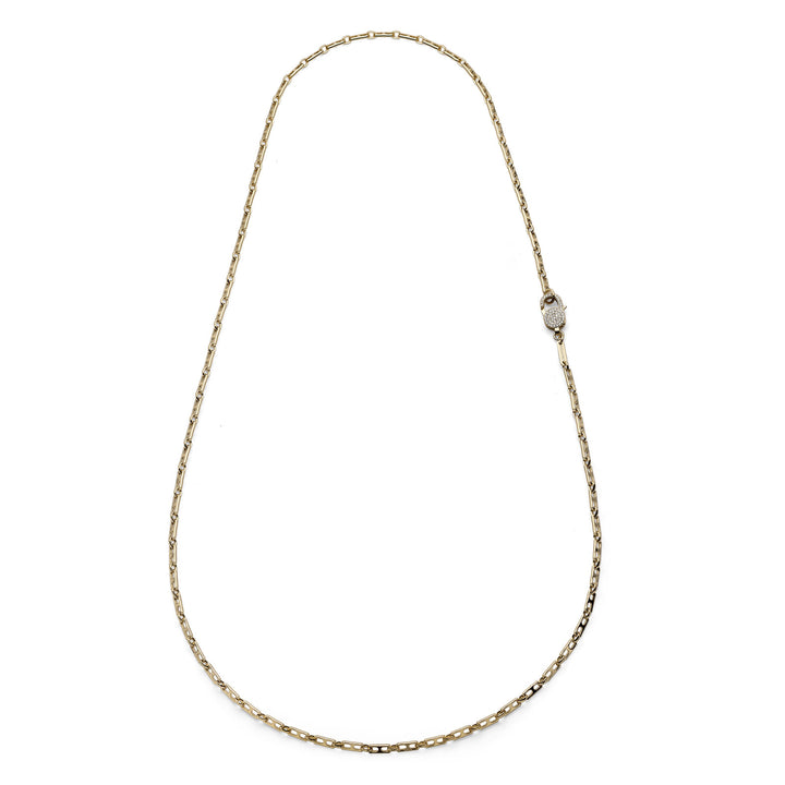 Collana Donna Unoaerre Argento 925 Dorato Maglia marinare quadrata 572393