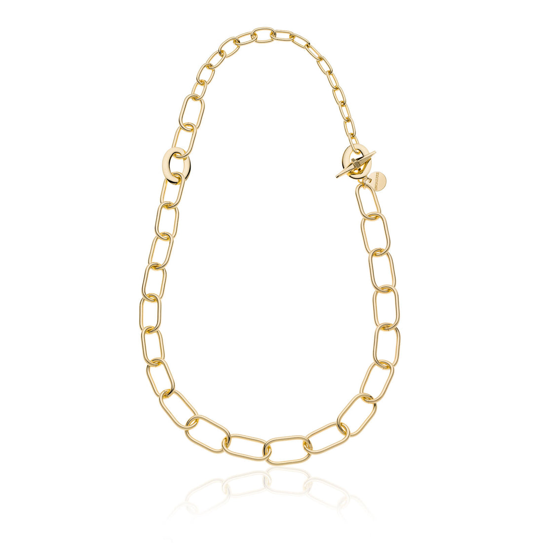 Collana Donna Unoaerre Bronzo Dorato Maglia Anelli Decrescenti 549535