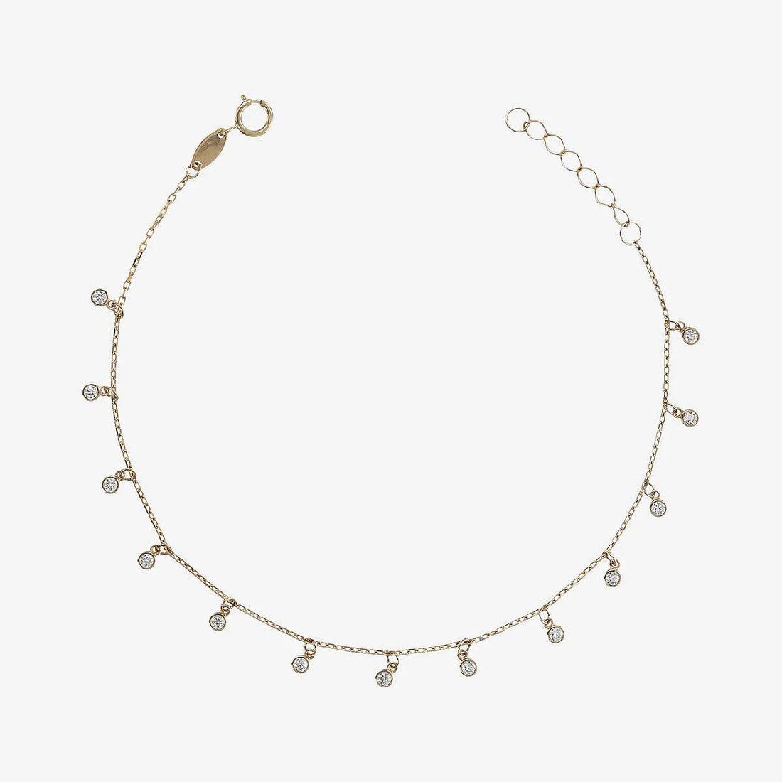 Bracciale Donna Milor Gold 9 KT Catena Rolò Zirconi WSGD90569.YG