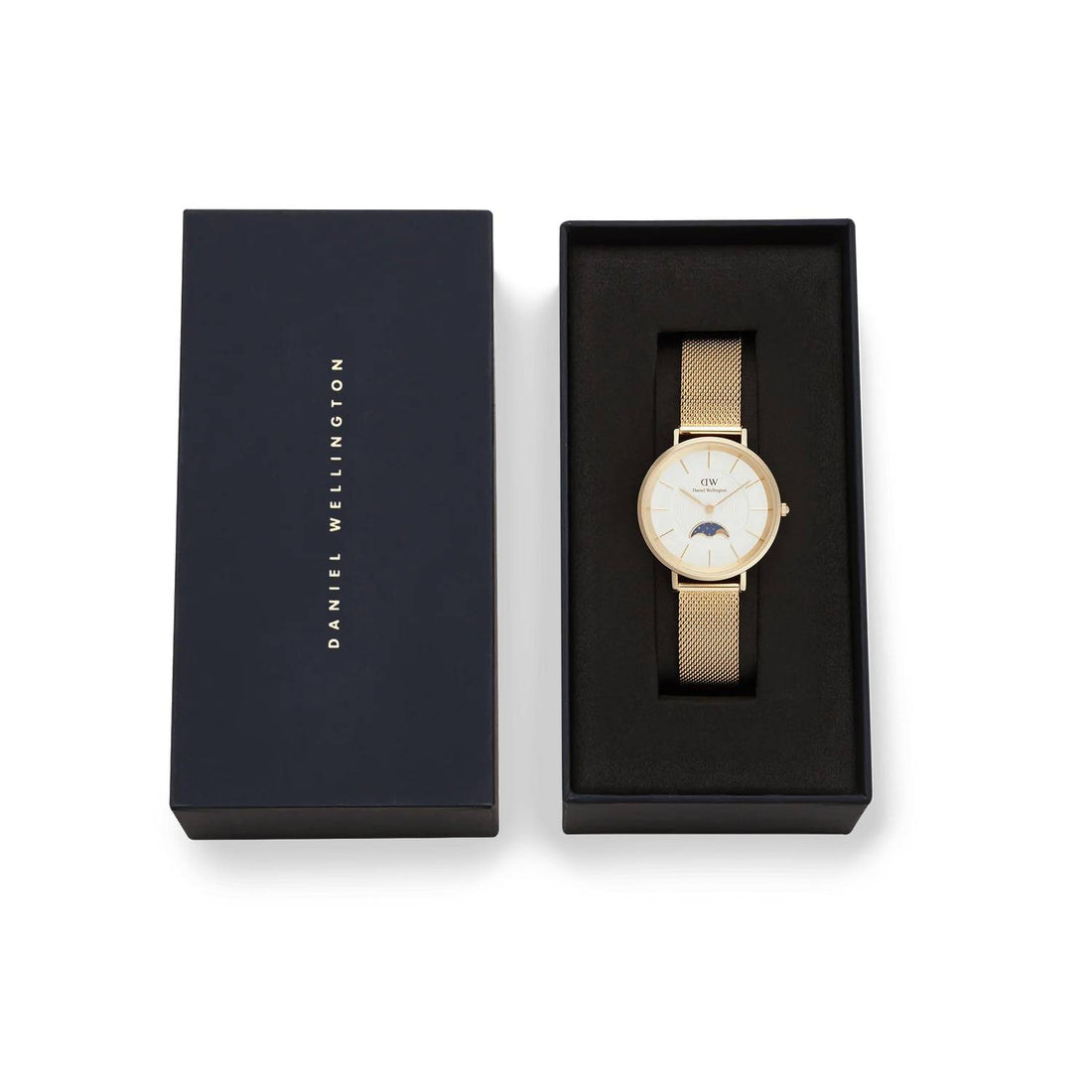 Orologio Donna Daniel Wellington Petite Lune Acciaio Dorato Fasi Lunari DW00100771