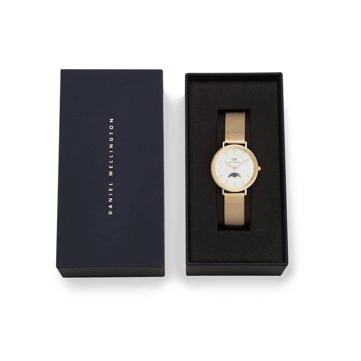 Orologio Donna Daniel Wellington Petite Lune Acciaio Dorato Fasi Lunari DW00100771