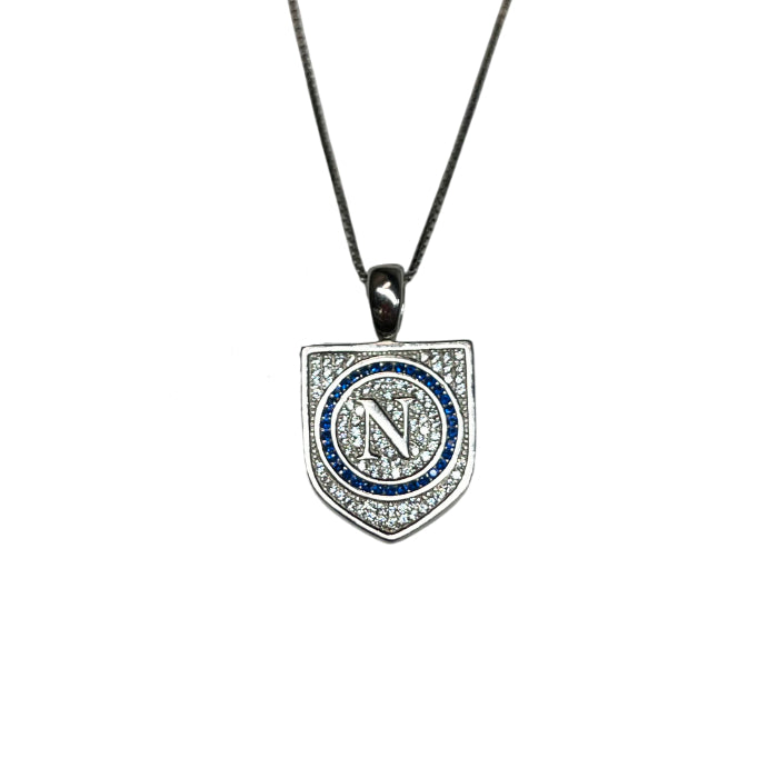 Collana Uomo Re Mida Quarto Scudetto Napoli Argento Zirconi CL-C-2