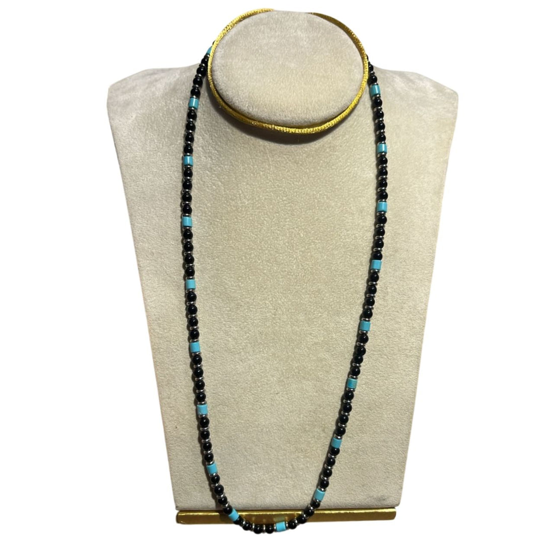 Collana Uomo Re Mida Pietre Multicolore Onice Nero