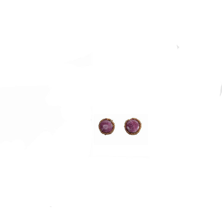 Orecchini Donna Ottaviani Agata Viola E Perline A Lobo Clip 500716O