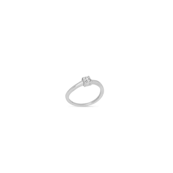 Anello Donna Liu Jo Acciaio Solitario Punto Luce Zircone Brillante LJ2571M16