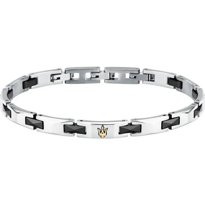 Bracciale Uomo Maserati Acciaio Ceramica Nera JM424ATZ49