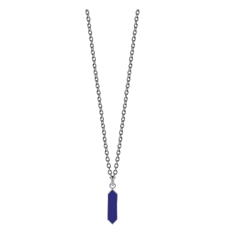 Collana Uomo Liu Jo Acciaio con targhetta Lapis MLJ597