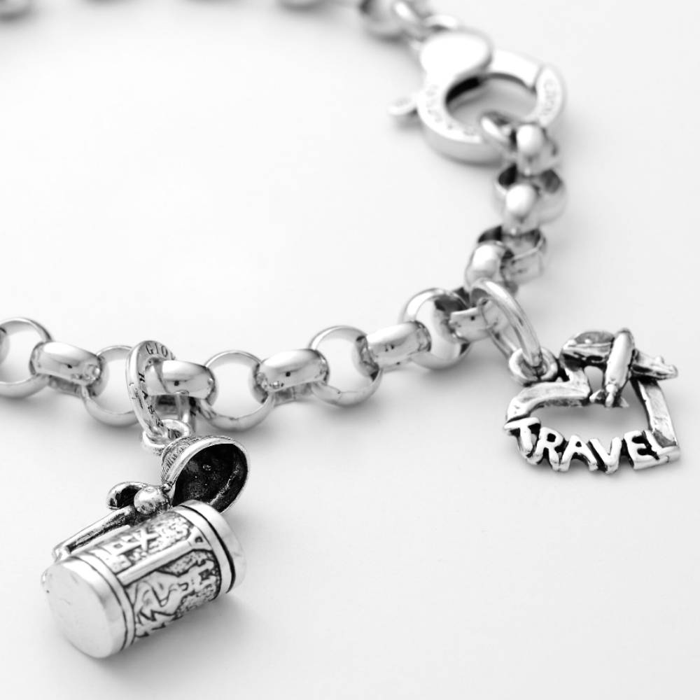 Charm Unisex Giovanni Raspini Argento 925 Ciondolo Boccale Di Birra 08889
